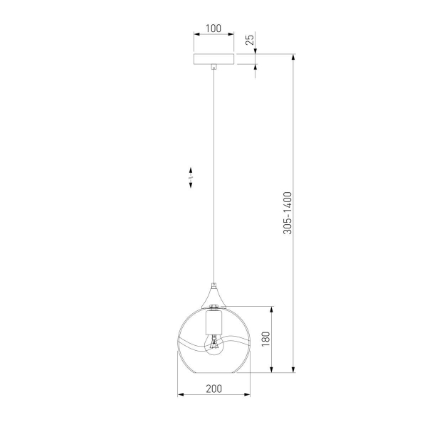 Подвесной светильник Eurosvet Lotus 50221/1 прозрачный Подвесной светильник Eurosvet Lotus 50221/1 прозрачный