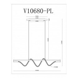 Подвесной светодиодный светильник Moderli True V10680-PL