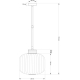 Подвесной светильник KUTEK ALBA ALB-ZW-1(P)290