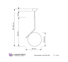 Подвесной светильник Lumina Deco Sorento LDP 1215-200 WT+MD