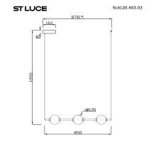 Подвесной светодиодный светильник ST Luce Peek SL6120.403.03