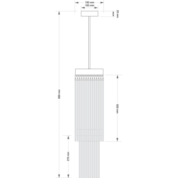 Подвесной светильник KUTEK FILAGO FIL-ZW-4(Z)150/500