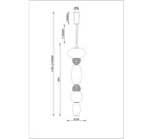 Подвесной светодиодный светильник Divinare Ambra 5016/17 SP-36