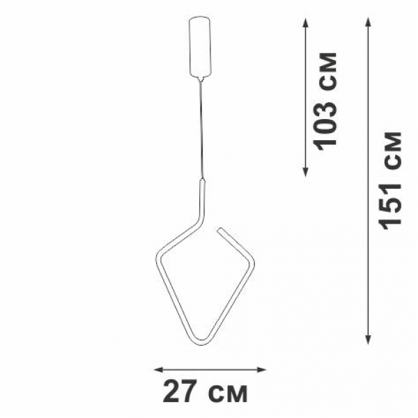 Подвесной светодиодный светильник Vitaluce V4608-0/1S