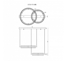 Подвесной светодиодный светильник iLedex Meridian C4716-78 MBK