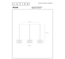Подвесной светильник Lucide Rosas 21433/03/30