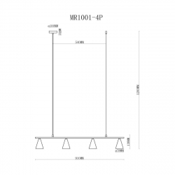 Подвесной светильник MyFar Milla MR1001-4P