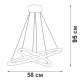 Подвесной светодиодный светильник Vitaluce V04628-13/2S