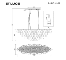 Подвесной светильник ST Luce Faenza SL1517.103.08