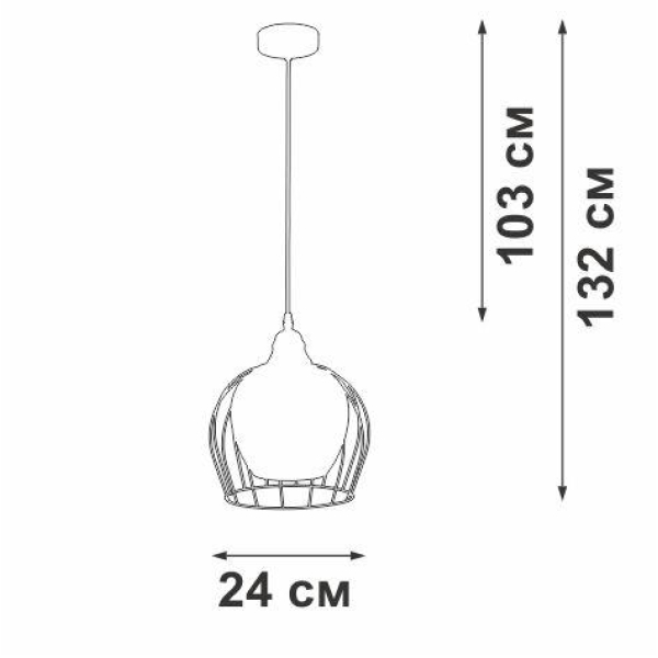 Подвесной светильник Vitaluce V2859-1/1S Подвесной светильник Vitaluce V2859-1/1S