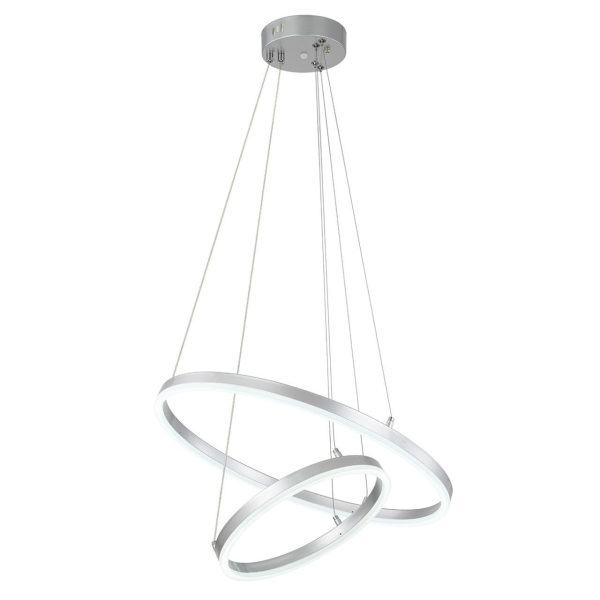 Подвесной светодиодный светильник Escada Void 10254/2LED Silver APP Подвесной светодиодный светильник Escada Void 10254/2LED Silver APP