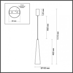 Подвесной светильник Odeon Light LUMP 5044/12L