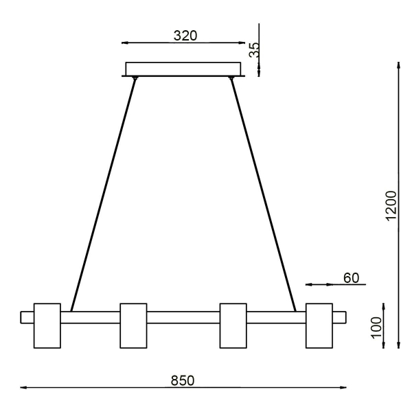 Подвесной светильник Vele Luce Zoom VL10113P08