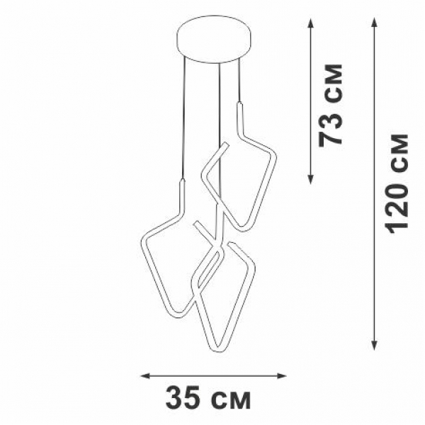 Подвесной светодиодный светильник Vitaluce V4608-0/3S