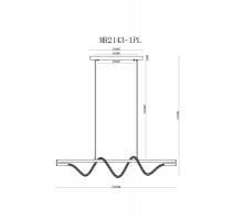Подвесной светодиодный светильник MyFar Kenneth MR2143-1PL
