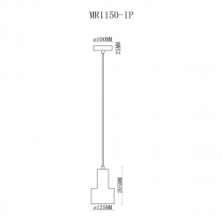 Подвесной светильник MyFar Lima MR1150-1P