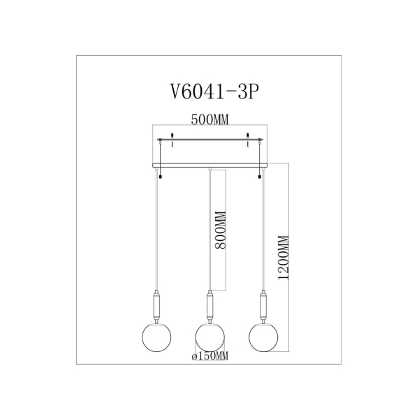 Светильник подвесной Moderli Scrumbel V11566-3P