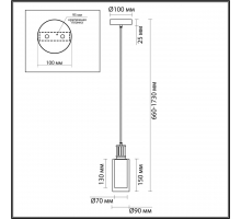 Подвесной светильник Odeon Light Classic Saga 5088/1A