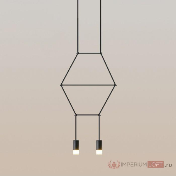 Подвесной светильник Imperium Loft Via Wireflow Polyhedral 2 Lineal Pendant Light 152907-22