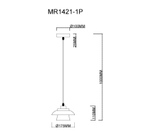 Подвесной светильник MyFar Renata MR1421-1P