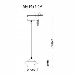 Подвесной светильник MyFar Renata MR1421-1P