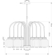Подвесной светильник KUTEK ALBA ALB-ZW-8(P)