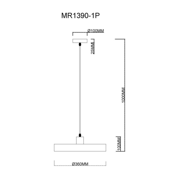 Подвесной светильник MyFar Ria MR1390-1P