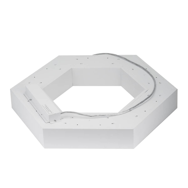 Подвесной светодиодный cветильник Geometria ЭРА Hexagon SPO-124-W-40K-051 51Вт 4000К белый Б0050556 Подвесной светодиодный cветильник Geometria ЭРА Hexagon SPO-124-W-40K-051 51Вт 4000К белый Б0050556
