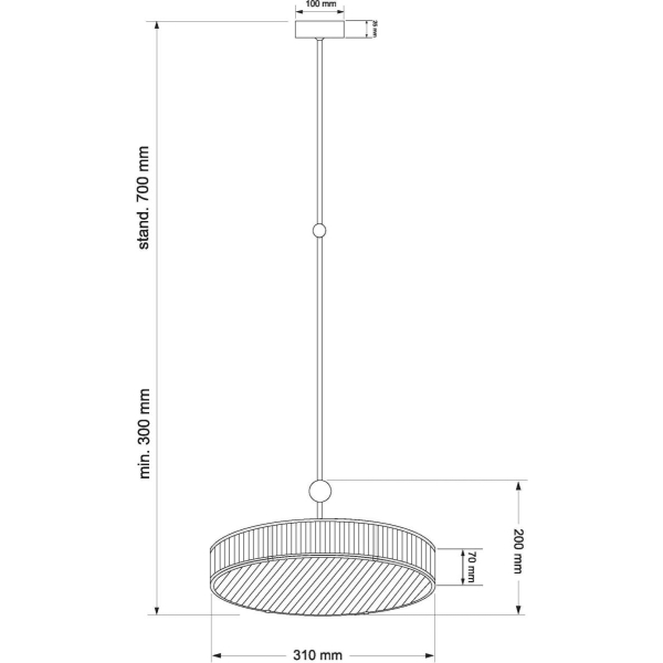 Подвесной светильник KUTEK LAVONE LAV-ZW-3(P)310-1/R Подвесной светильник KUTEK LAVONE LAV-ZW-3(P)310-1/R