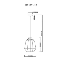 Подвесной светильник MyFar Hill MR1361-1P