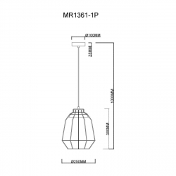 Подвесной светильник MyFar Hill MR1361-1P