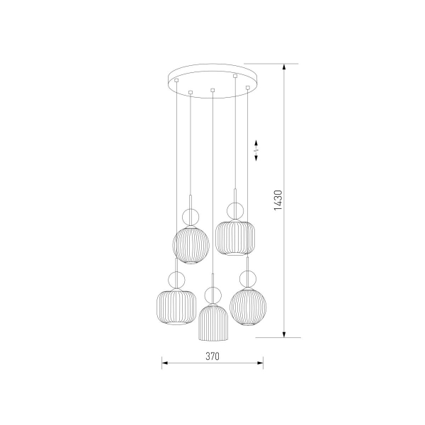 Подвесной светильник TK Lighting 11043 Sophia Cognac a071826
