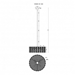 Подвесной светильник iLamp Panorama D4688-50 SGD