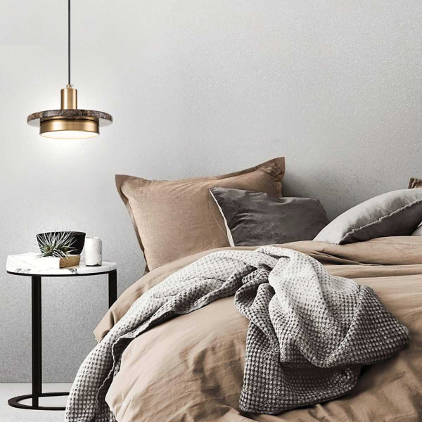 Подвесной светильник Escada 10260/1 LED*12W Brass/Brown marble Подвесной светильник Escada 10260/1 LED*12W Brass/Brown marble