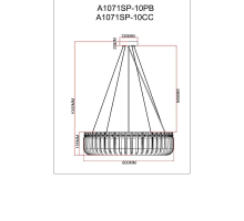 Подвесной светильник Arte Lamp Mayotte A1071SP-10CC