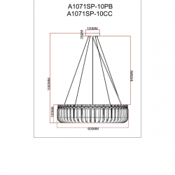 Подвесной светильник Arte Lamp Mayotte A1071SP-10CC