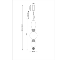 Подвесной светодиодный светильник Divinare Ambra 5016/17 SP-26