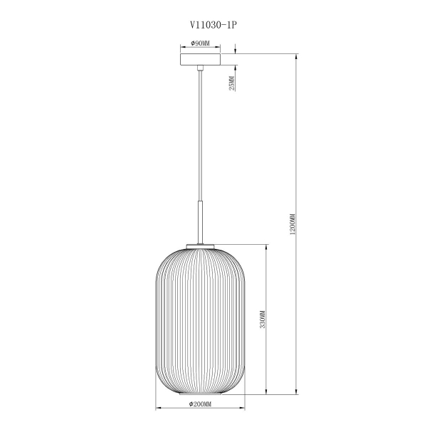Подвесной светильник Moderli Ivory V11030-1P