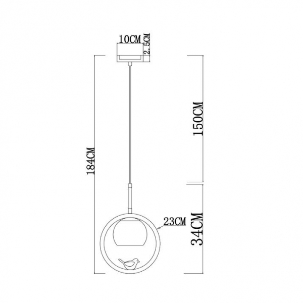 Подвесной светильник Arte Lamp Caprice A4182SP-1BR