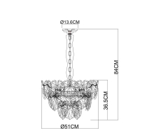 Подвесной светильник Arte Lamp Kapri A4078LM-6CC