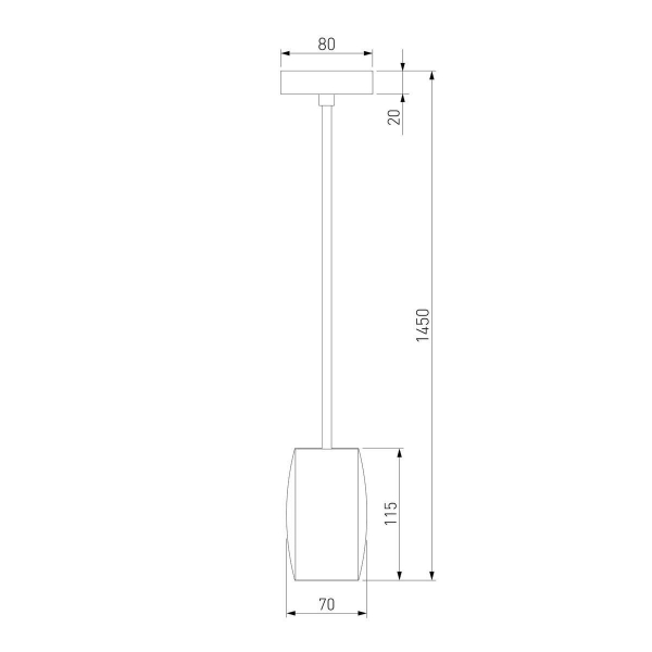 Подвесной светодиодный светильник Eurosvet Bonaldo 50246/1 Led черный