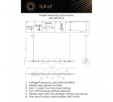 Подвесной светодиодный светильник Aployt Noel APL.651.03.12