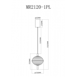 Подвесной светодиодный светильник MyFar Claire MR2120-1PL