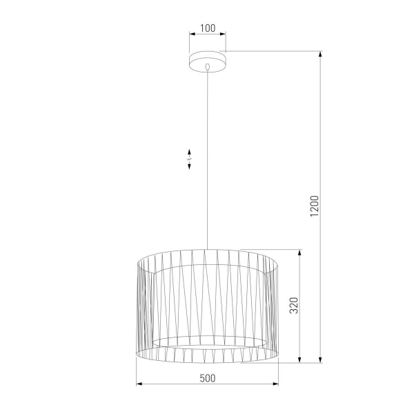 Подвесной светильник TK Lighting 1655 Harmony Black