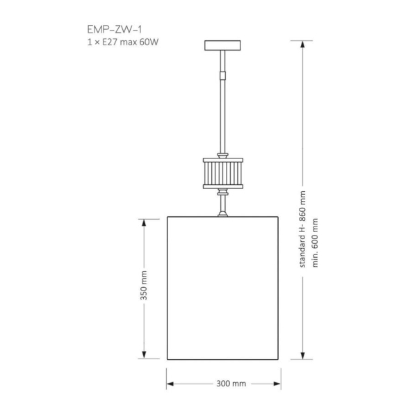 Подвесной светильник KUTEK MOOD Empoli EMP-ZW-1(N) Подвесной светильник KUTEK MOOD Empoli EMP-ZW-1(N)
