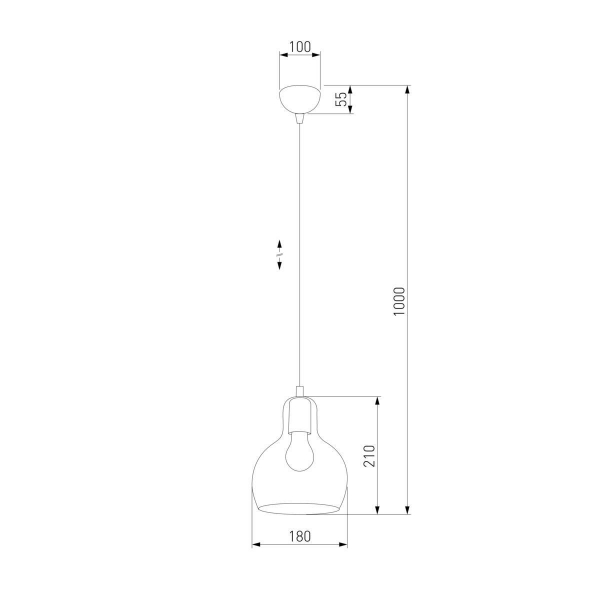 Подвесной светильник TK Lighting 601 Mango 1