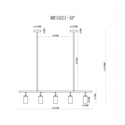 Подвесной светильник MyFar Dereck MR1021-5P