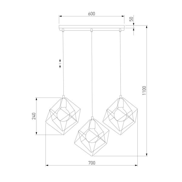 Подвесной светильник TK Lighting 190 Alambre