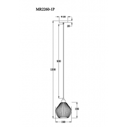 Подвесной светильник MyFar Beata MR2260-1P