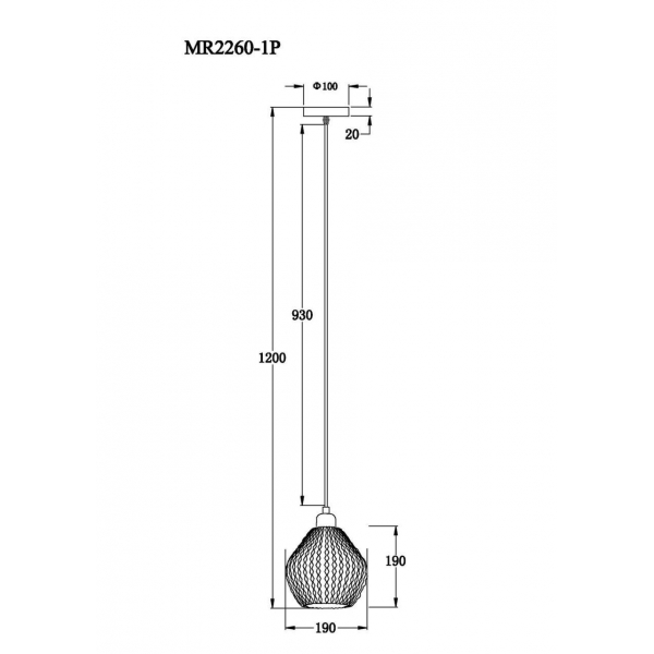 Подвесной светильник MyFar Beata MR2260-1P